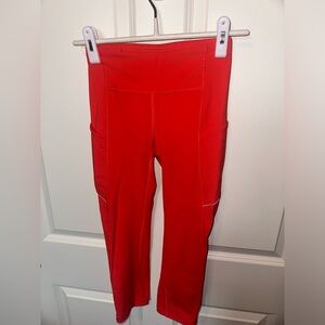 Lululemon Orange Cropped Leggings Women’s Size 2